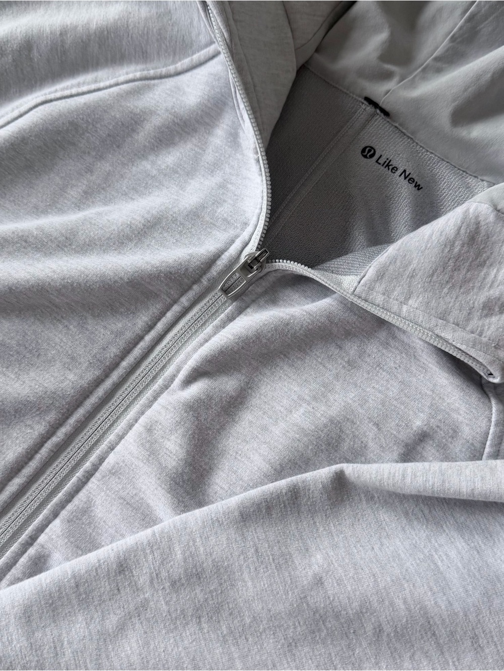 lululemon athletica Light Gray Full-Zip Shirt Jacket